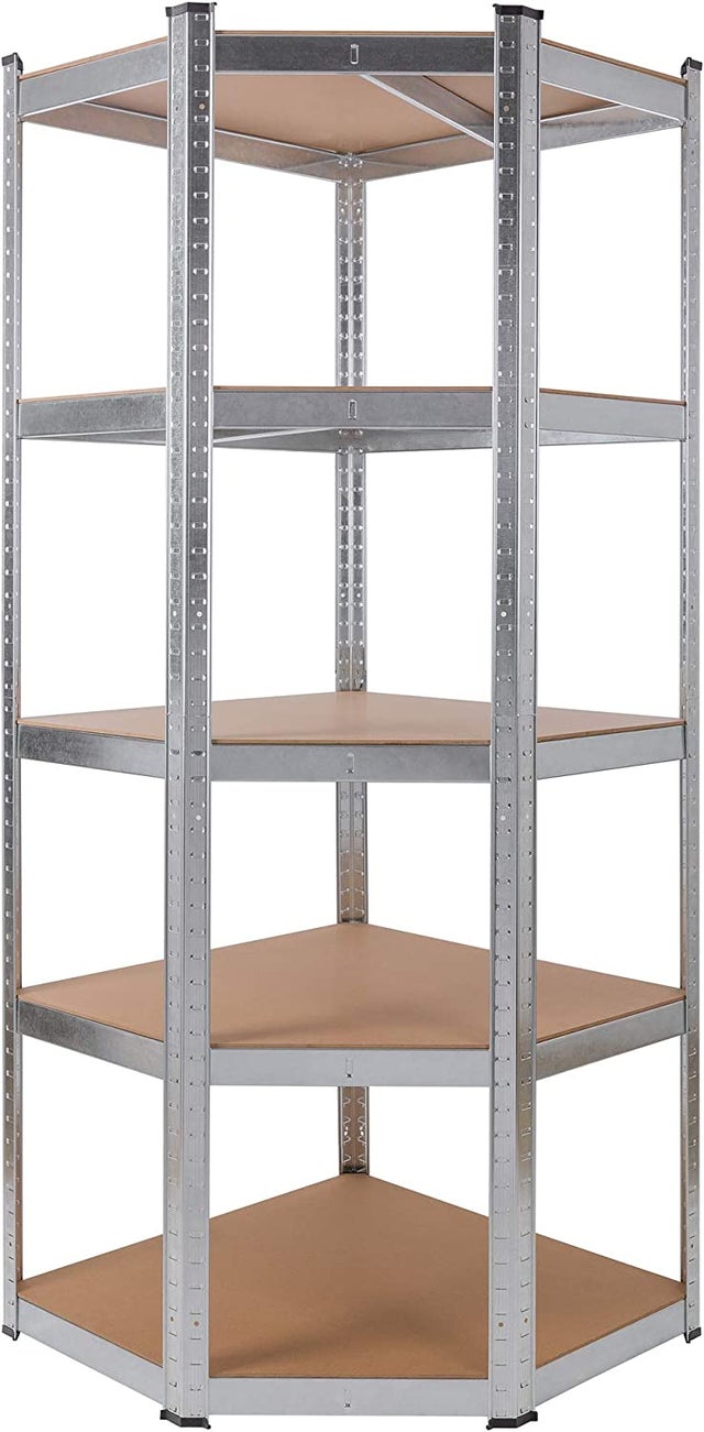 AREBOS Scaffale Per Carichi Pesanti Ripiano Angolare 180 x 70 x 70 cm 875 kg