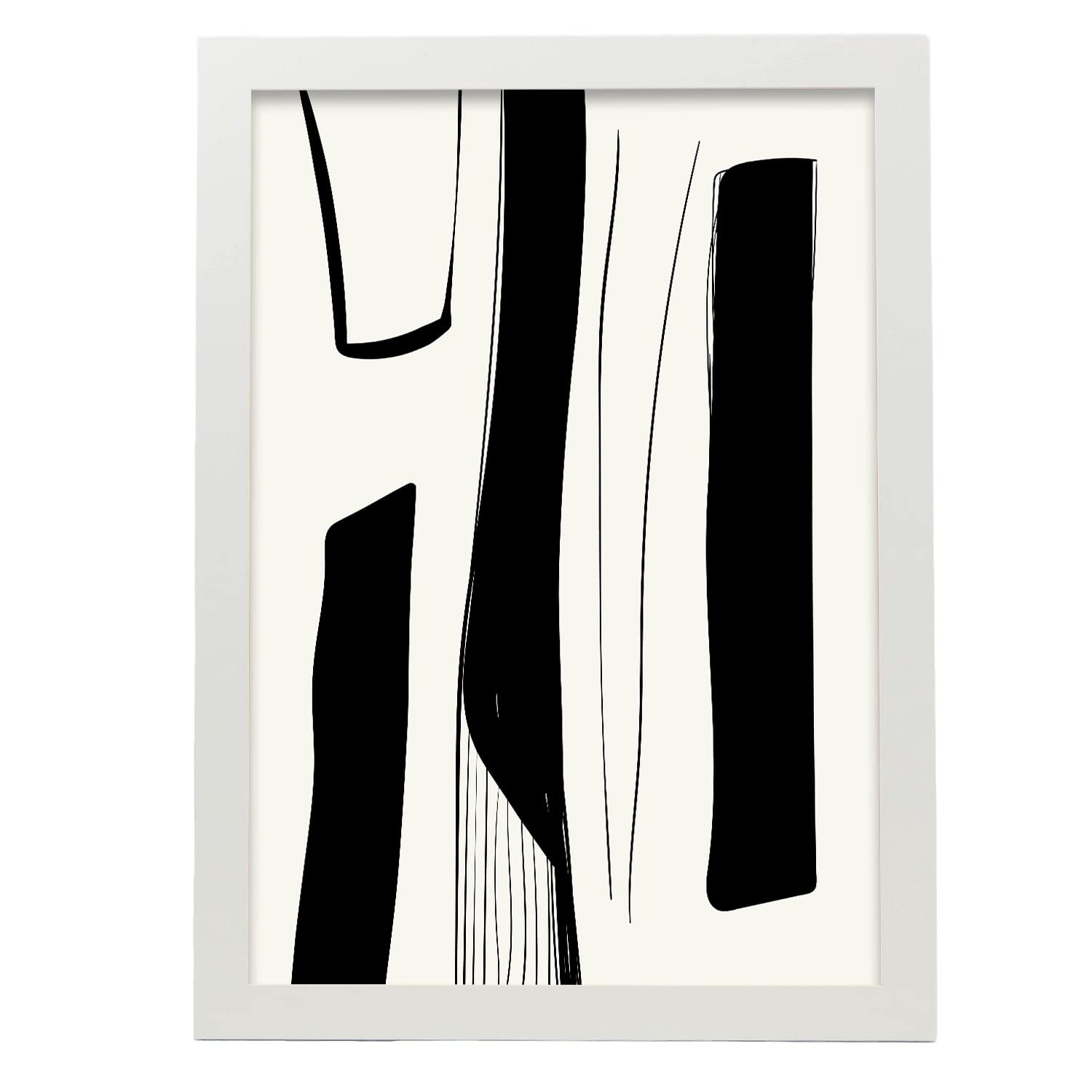 Nacnic póster pop art abstracto. seductor ilustraciones artísticas modernas para la decoración de interiores. con marco blanco - a3