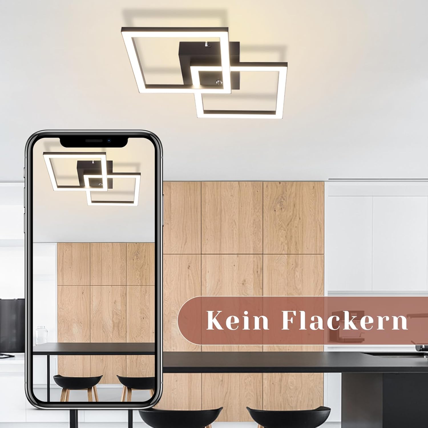 ZMH Nowoczesna lampa sufitowa LED 24 W do sypialni i przedpokoju – elegancki i wydajny design - 7