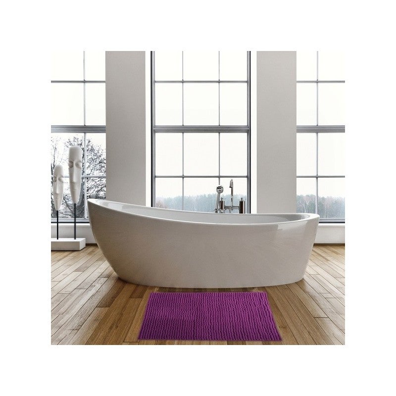 Alfombra De Baño Antideslizante Emmevi - 60x160 Cm, Pelo Corto 7 Mm - Color Verde, Fabricada En Italia
