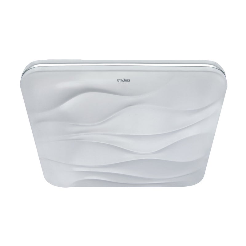 Plafon Klara kwadratowy biały LED 48W 4000K 2955lm wym: 6 x 53 cm IP44 tworzywo sztuczne Struhm