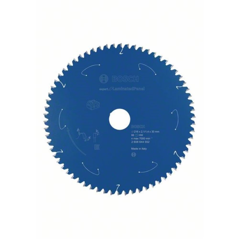 Disco de sierra circular Expert for Laminated Panel para sierras sin cables 216&amp;nbsp;x&amp;nbsp;2,1/1,4&amp;nbsp;x&amp;nbsp;30 T66