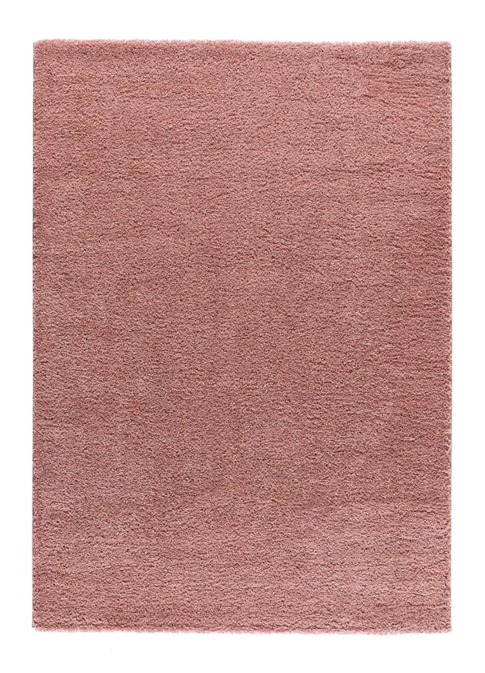 Tapete interior rosa retangular 60 x 120 cm ATLAS shaggy liso - ATTICGO - 2