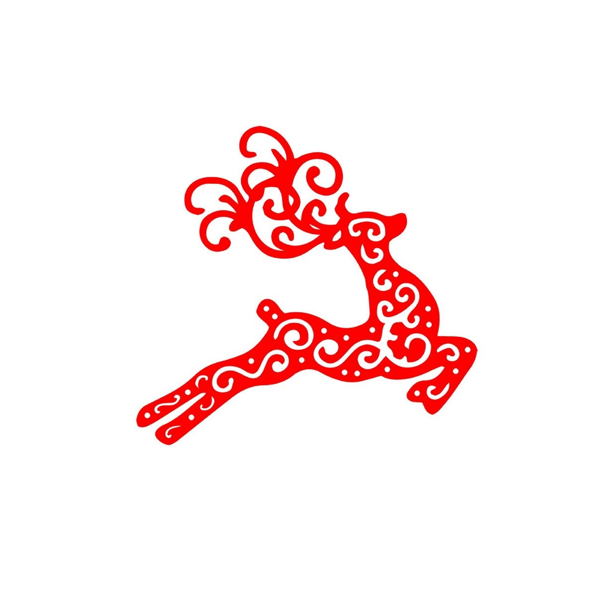 Decoración de Metal Reno 2, Metal, Rojo, EPIKASA Leroy Merlin