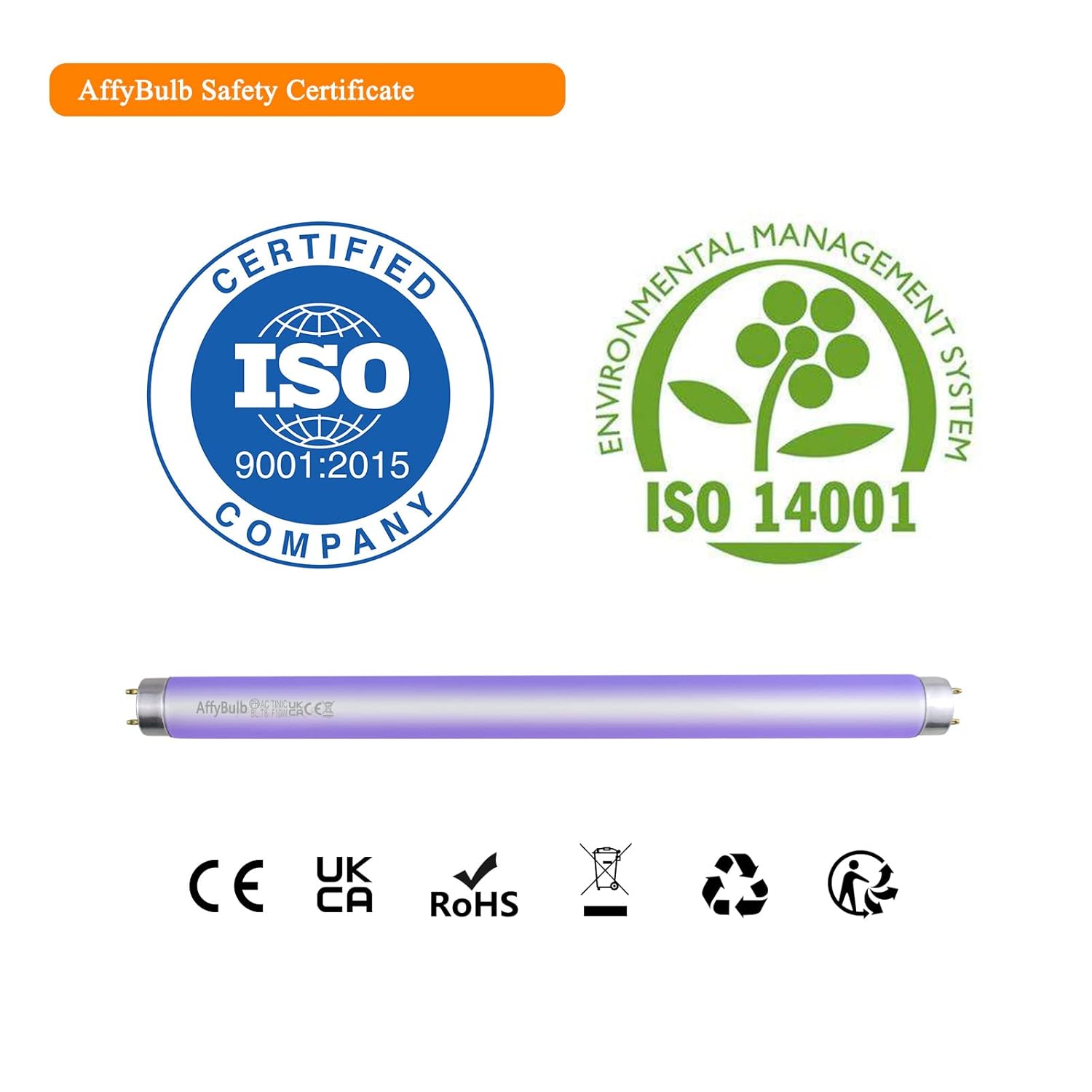 FSL OEM T8 F10W BL368 Ampoule de Rechange UV pour Lampe Anti Moustique/Tue Mouche Électrique 10W (2 pièces) - 6