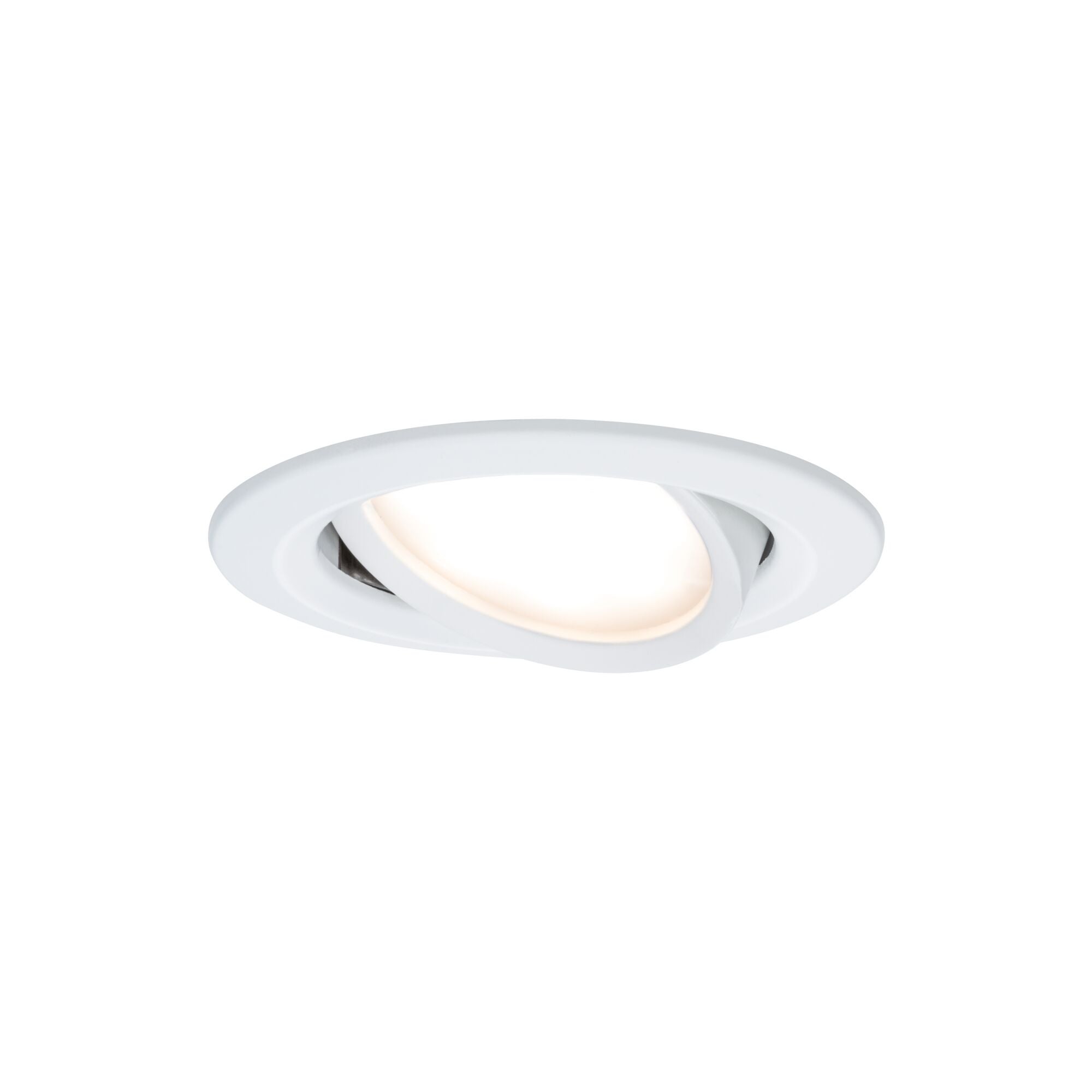 Spot encastré LED Nova Plus Coin Kit de base orientable IP65 rond 93 mm 30° Coin 3x6W 3x470lm 230V gradable 2700K Blanc dépoli - 3