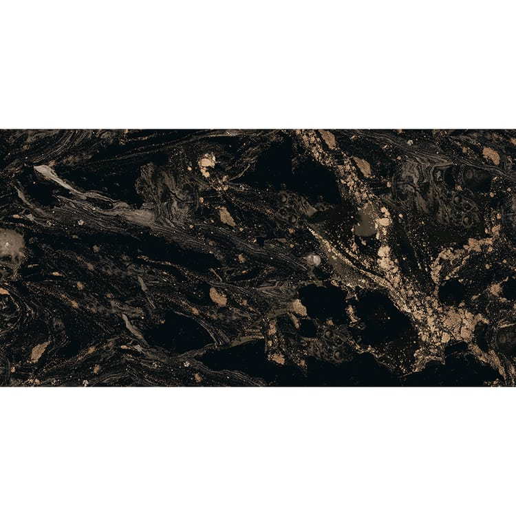 Carrelage sol/mur effet marbre noir MAGNEFIQUE BRILLANT L.120 x l.60cm - 5