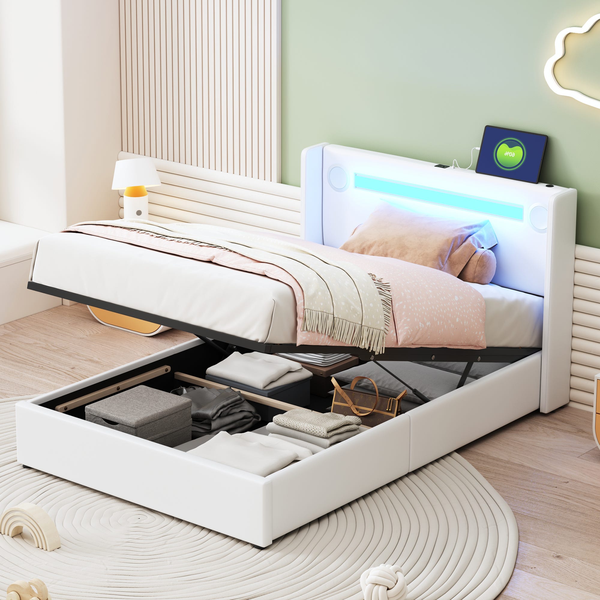 Coffre 90x200 avec Tiroir, 1 Personne, Capitonné avec Rangement, Simple avec Sommier à Lattes, Tissu Velours Doux pour la Peau, Rose (Sans Matelas Coffre 90x200 avec Tiroir, 1 Personne, Capitonné avec Rangement, Simple avec Sommier à Lattes, Tissu Velours Doux pour la Peau, Rose (Sans Matelas