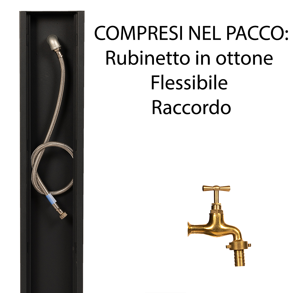 Fontana da giardino - A COLONNA Decorativa - Verde - 2