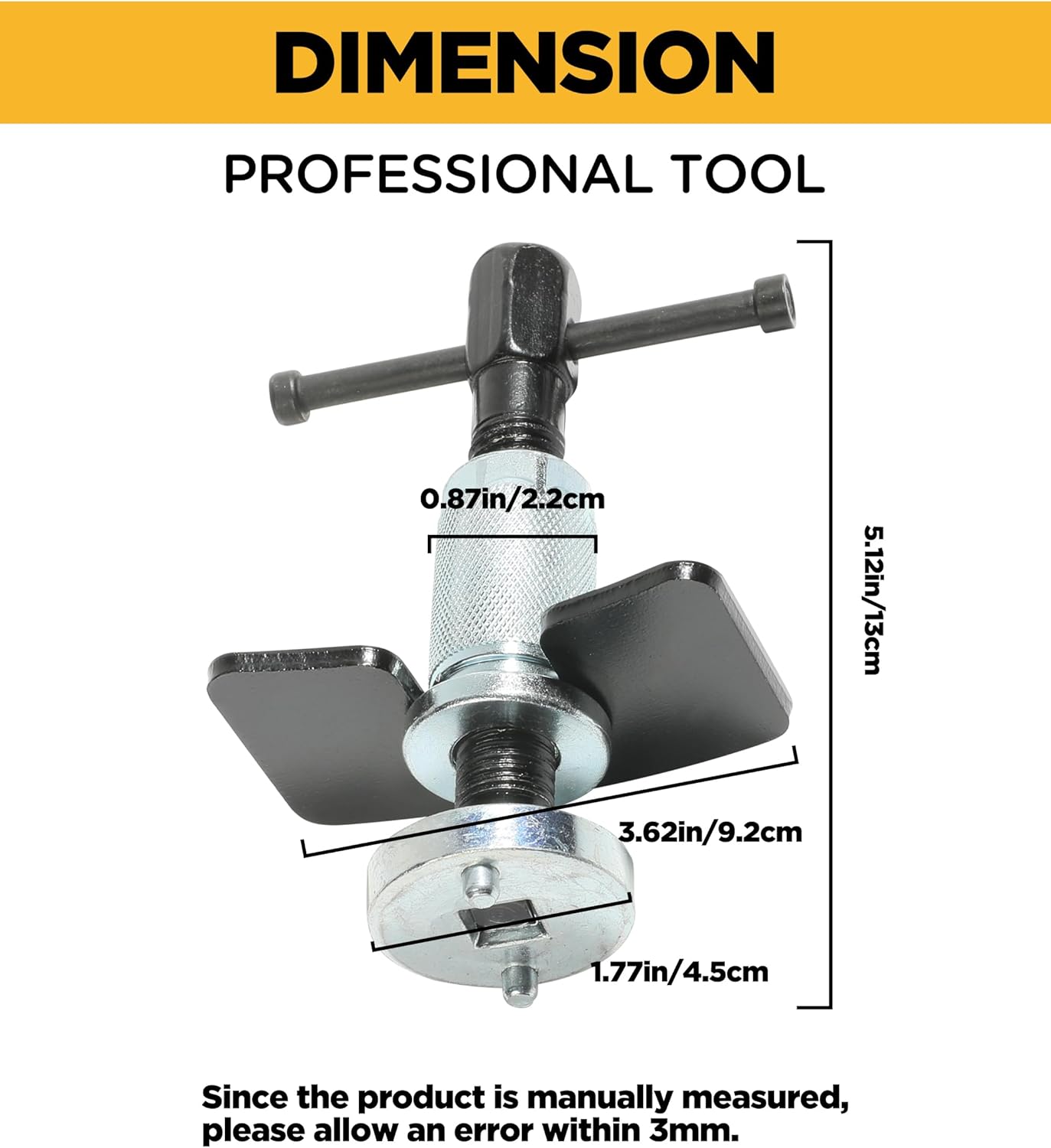 Repousse Piston Frein Arrière, Écarteur Pistons Freins à Disque, Outil + Adaptateurs pour Remplacement Disque, Pièces Auto - 2
