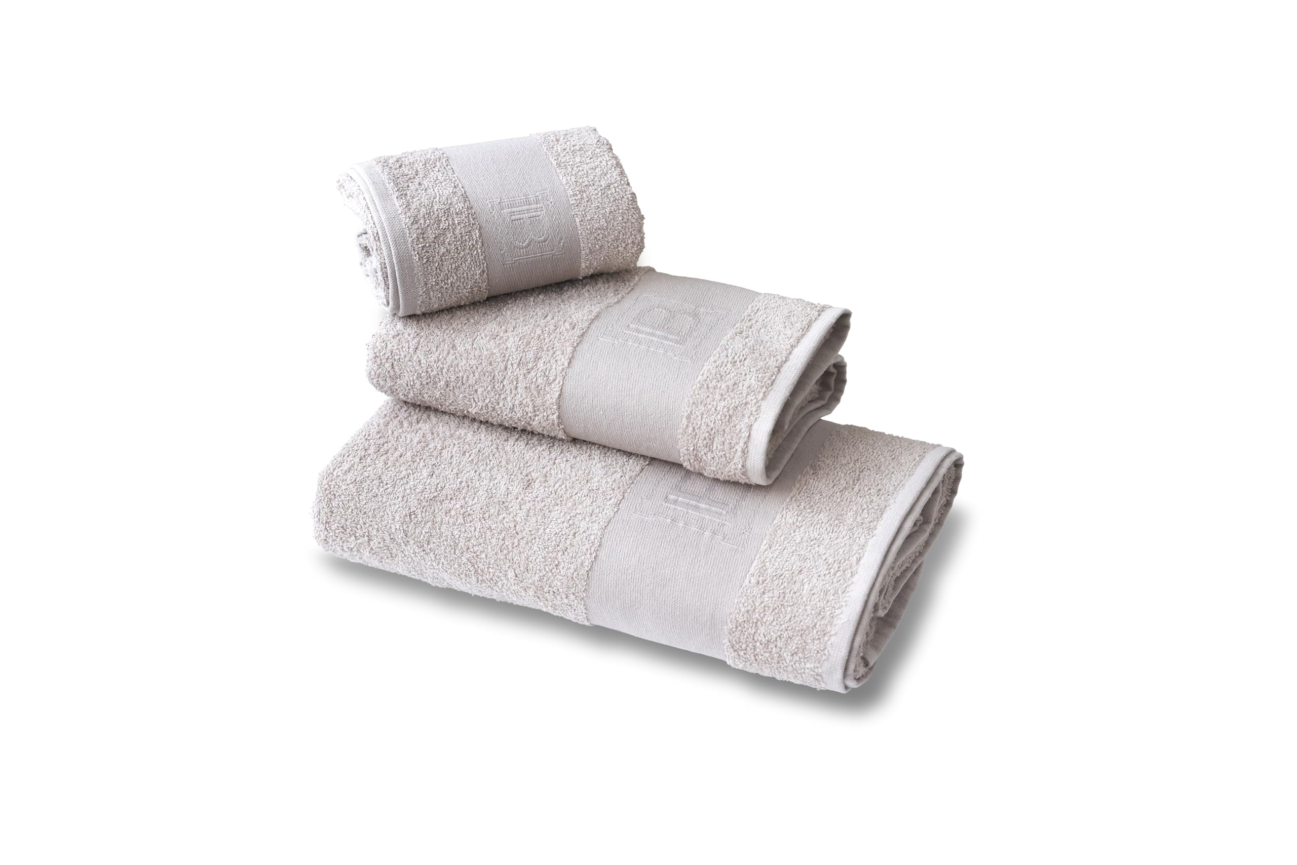 Set 4 Asciugamani Da Bagno BOUTIQUO 68x137 Cm | 100% Cotone Puro, Morbidi E Assorbenti, Nero