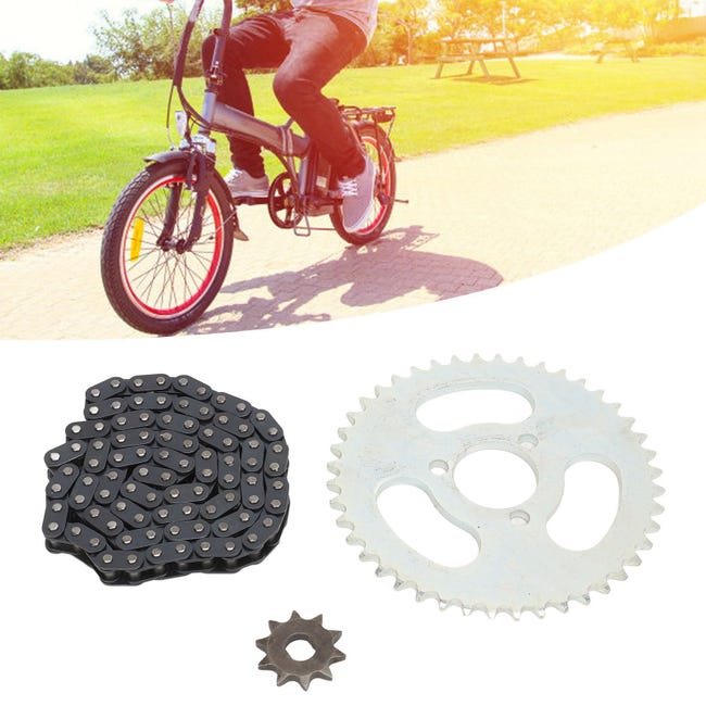 Set Catena E Pignoni T8F Per Kart E Mini Moto - 11T E 44T, Acciaio, Per ATV E Veicoli Modificati - Foto 13