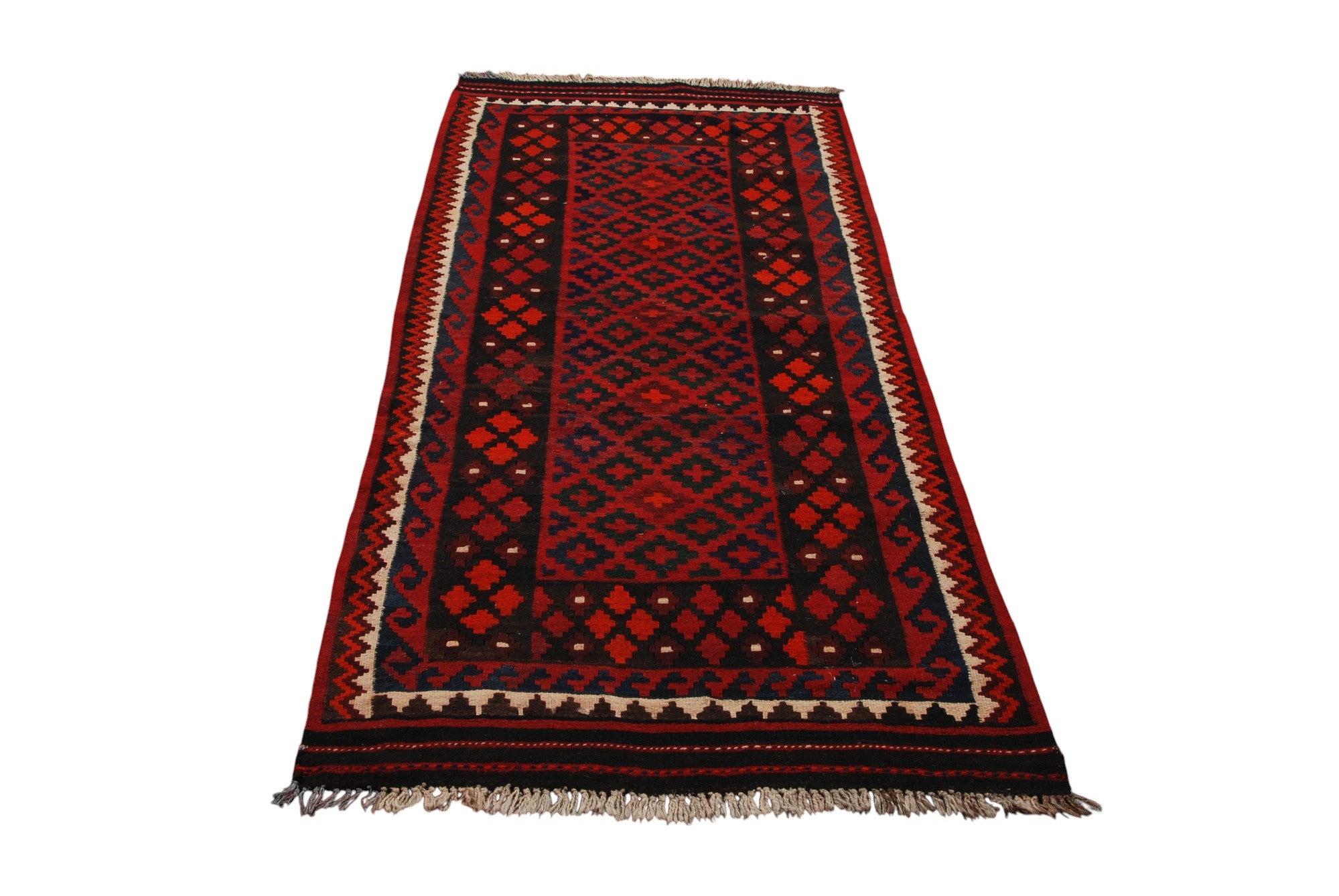 Oryginalny, ręcznie robiony kilim - 217x92 cm (GalleriaFarah1970)