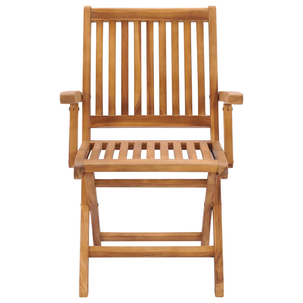 Maison Exclusive - Set da Pranzo da Giardino 5 pz in Legno Massello di Teak - 9