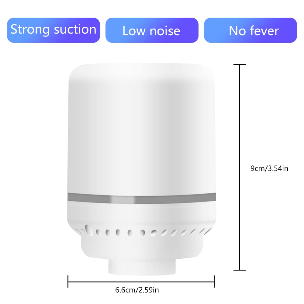 Pompe Électrique Portable 30W Pour Sacs Sous Vide - Aspiration Rapide & Puissante - Blanche - Compatible Tous Sacs Compression