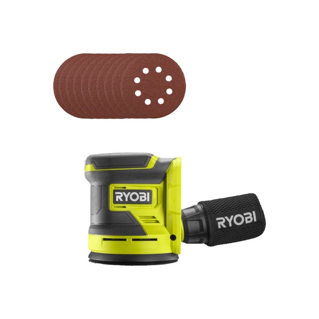 Ponceuse Excentrique Sans Fil 125 Mm VONROC 20V – Avec Sac à Poussière Et 12 Papiers Abrasifs