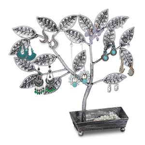 Arbre à Bijoux Relaxdays - Porte-boucles D'oreilles Vintage 88 Trous