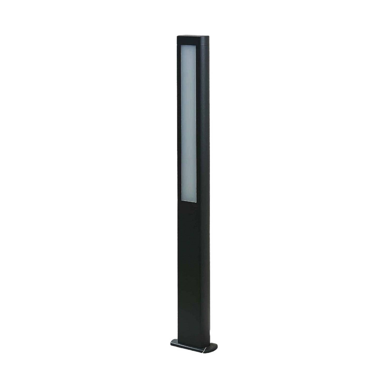 Lucande iluminación led senderos mhairi angular gris 100cm, iluminación de senderos, baliza, iluminación de senderos, farola