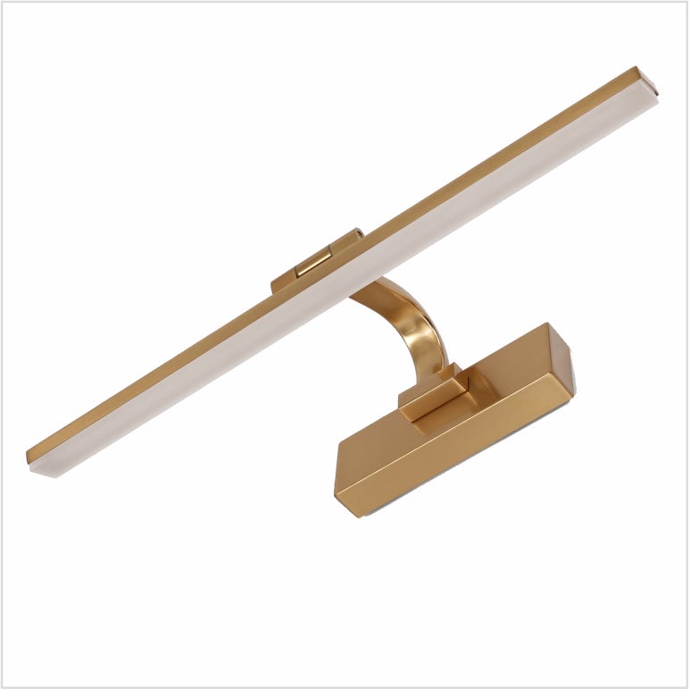 Kinkiet LED do oświetlania obrazów, luster, murali, tradycyjny styl 14W, ciepłe światło 3000K, wykończenie BRONZE, przegubowe. 61cm
