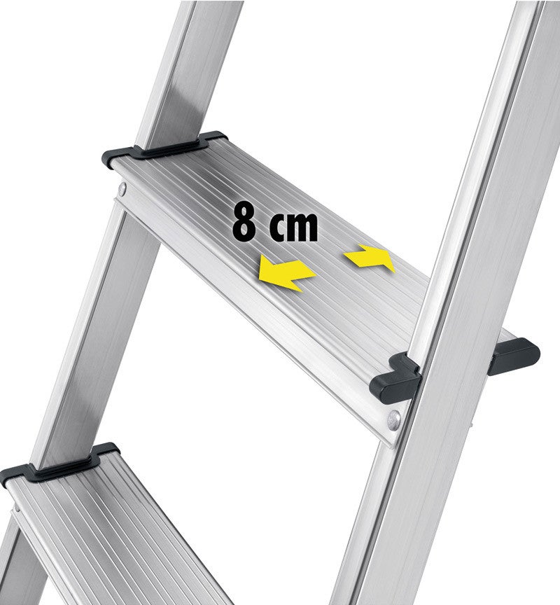 Escabeau sécurisé pliable en aluminium 5 marches ultra léger Hailo L60 - 4
