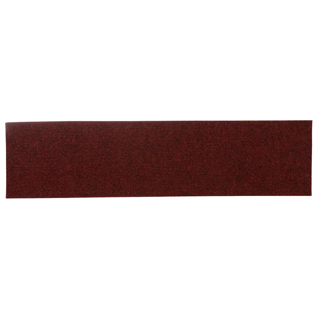 Tapis d'escalier auto-adhésifs 30 pcs rouge 76x20 cm - 5