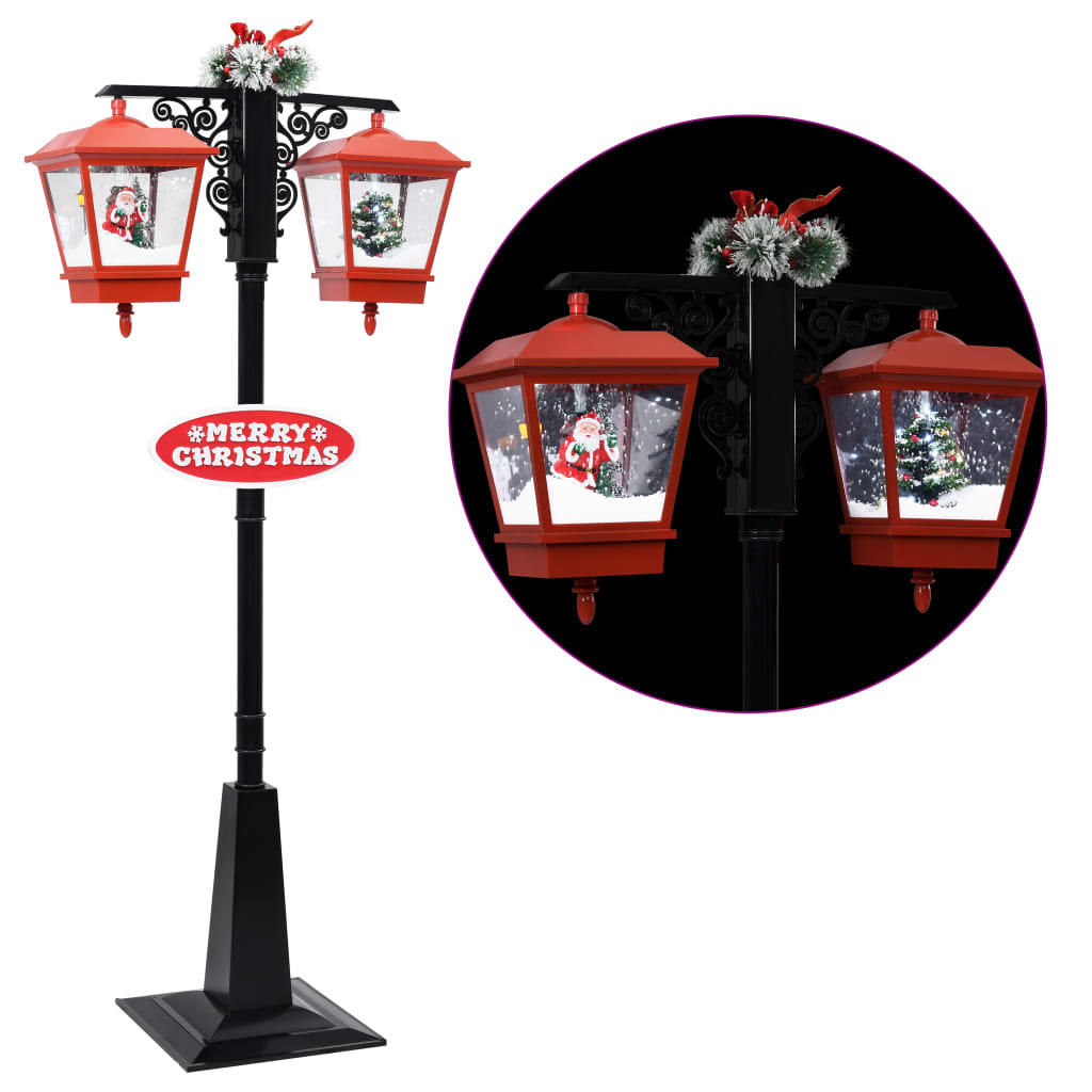 Lampe LED De Noël 72 Snow Blowing Santa Décoration De Lampadaire De Noël,B