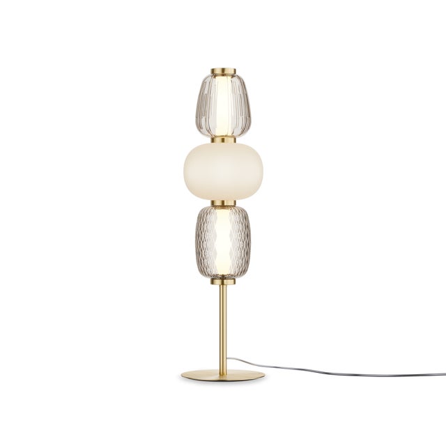 Lampa stołowa glamour złota Pattern LED 28W Maytoni