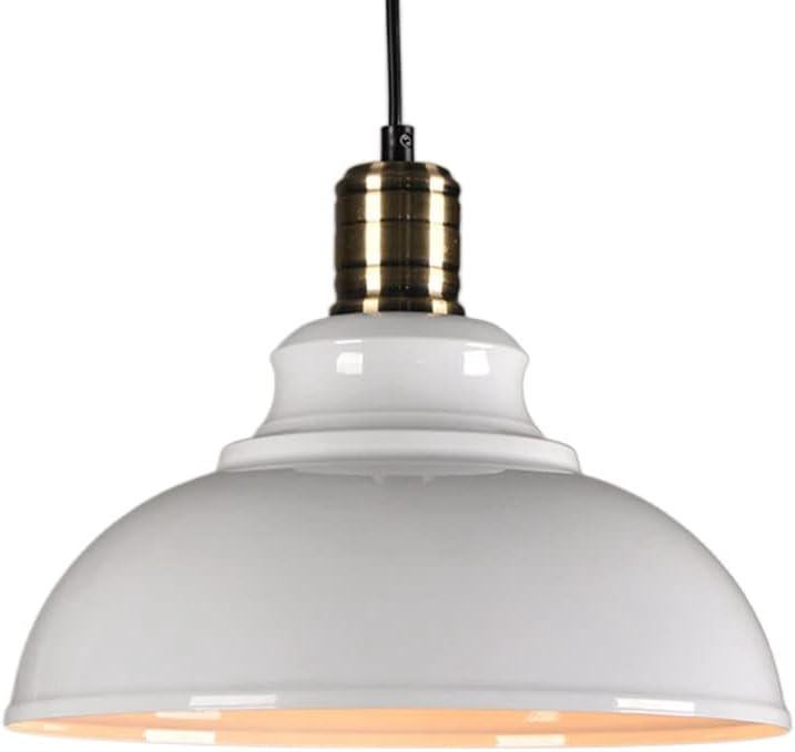 Lampa wisząca w stylu amerykańskim industrialnym, kreatywna lampa dekoracyjna E27 do sypialni, prosty abażur z jedną głowicą, lampa sufitowa