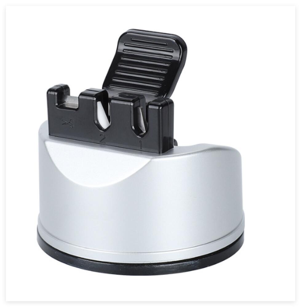 Ostrzałka do noży i nożyczek kuchennych, do noży prostych i ząbkowanych, 3-stopniowe narzędzie do ostrzenia noży, do naprawy i renowacji ostrzy, ost