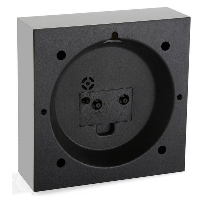 Orologio-Sveglia Plastica (6,5 x 16,5 x 16,5 cm) Bianco - 4