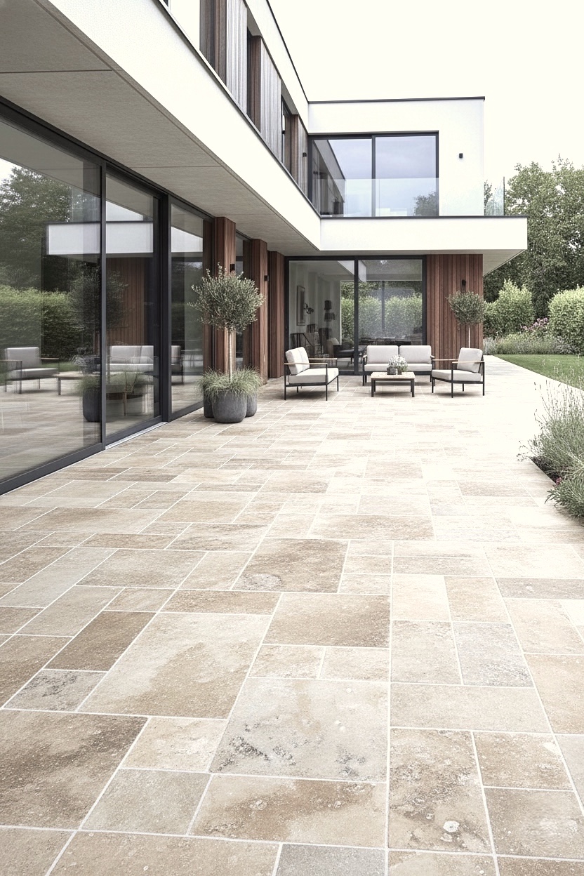 TRAVERTIN RUSTIC (2nd Choix) , pierre naturelle, Opus 4 formats EP 1,2cm intérieur/exterieure (carton de 0,74m2) - PATTOM LIVRAISON CHARIOT EMBARQUÉ - 5