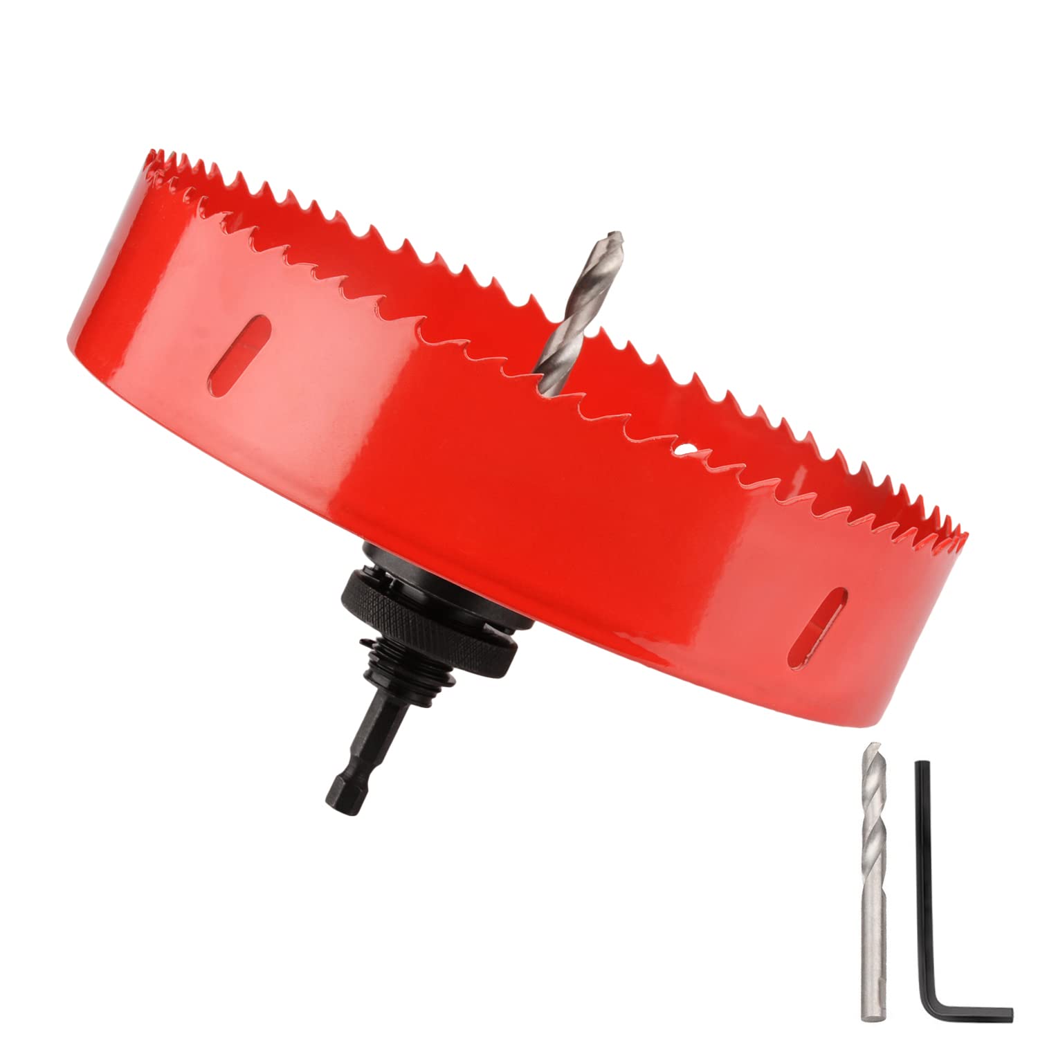 Sega A Tazza Bi-Metallica 127mm - Per Legno, Metallo, Plastica - Punta HM Inclusa - Foto 10