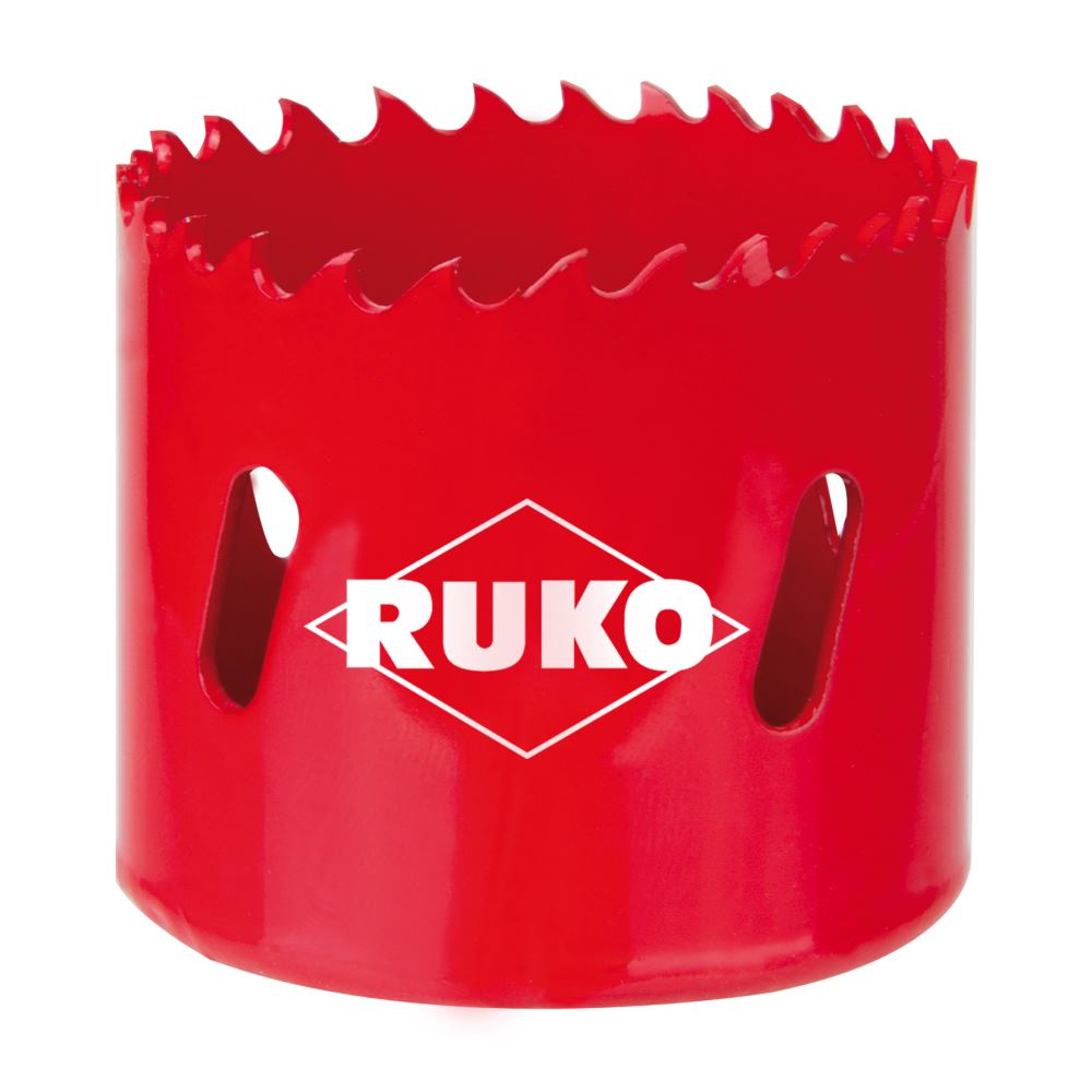 RUKO 106105 - Corona perforadora HSS bimetal, dentado variable (105 mm)