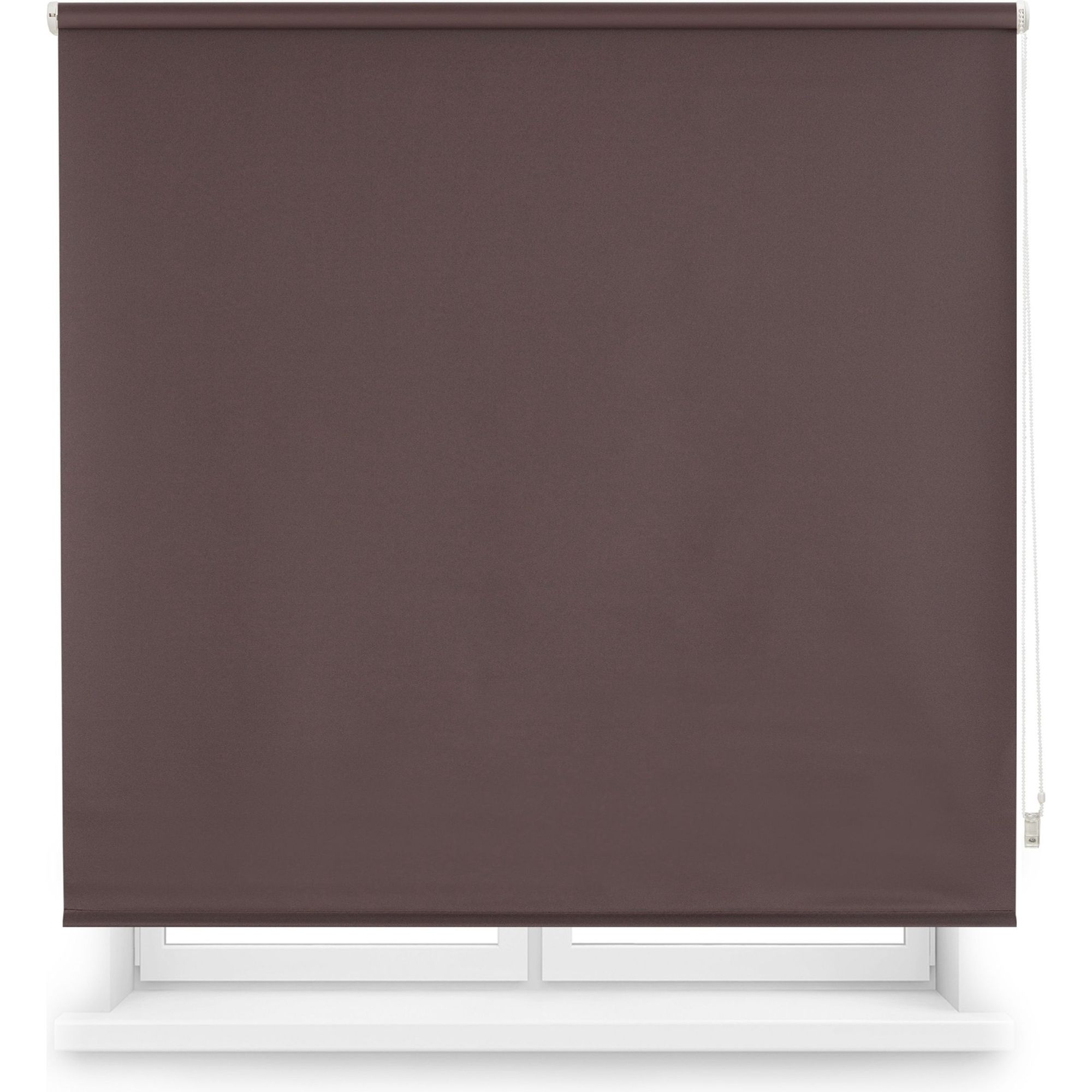 Blindecor | estor enrollable opaco liso - medidas estor: 120x175 - medidas tela estor: 117x170 - estor marrón oscuro