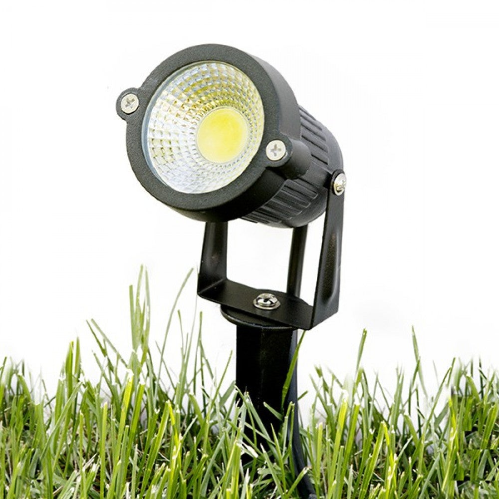 Faretto Da Giardino LED 5W Con Picchetto - IP65, Orientabile, 3000K/4000K/6500K, Per Esterno