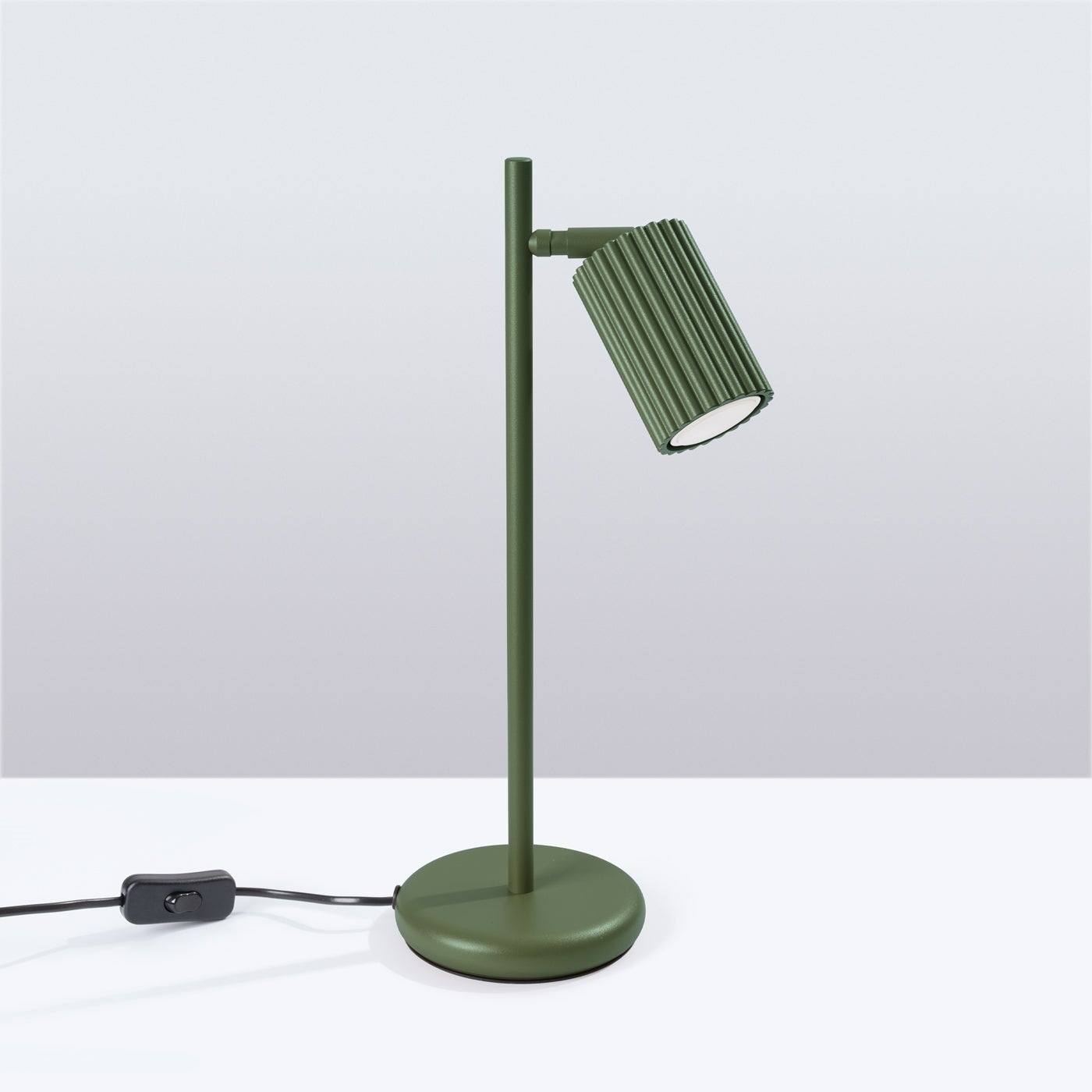 Lampa biurkowa GLOOW zielona oliwka LED 4000K - 14.5x19.5x43cm Sollux