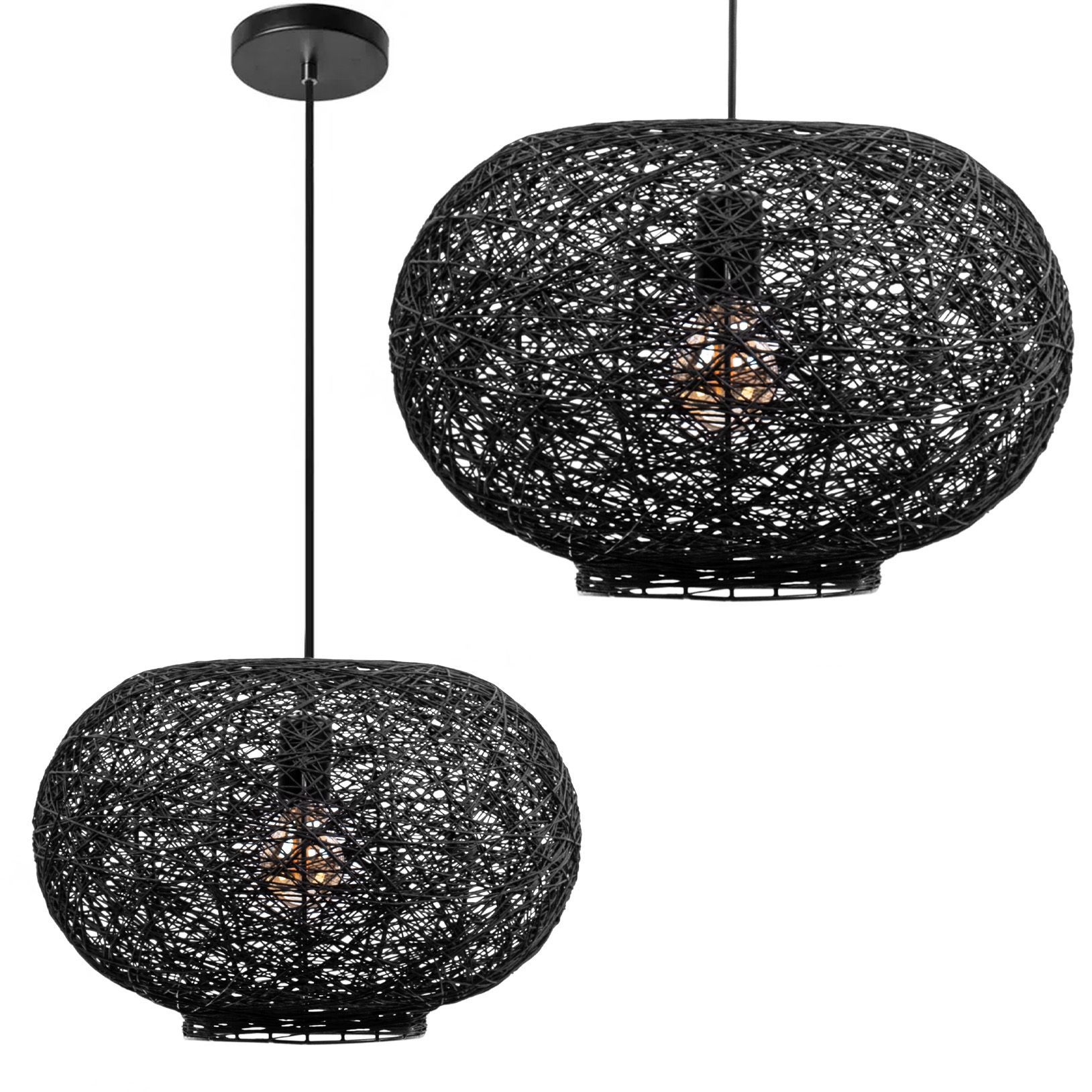 Lampa Sufitowa Wisząca Toolight App1321-1Cp Czarny