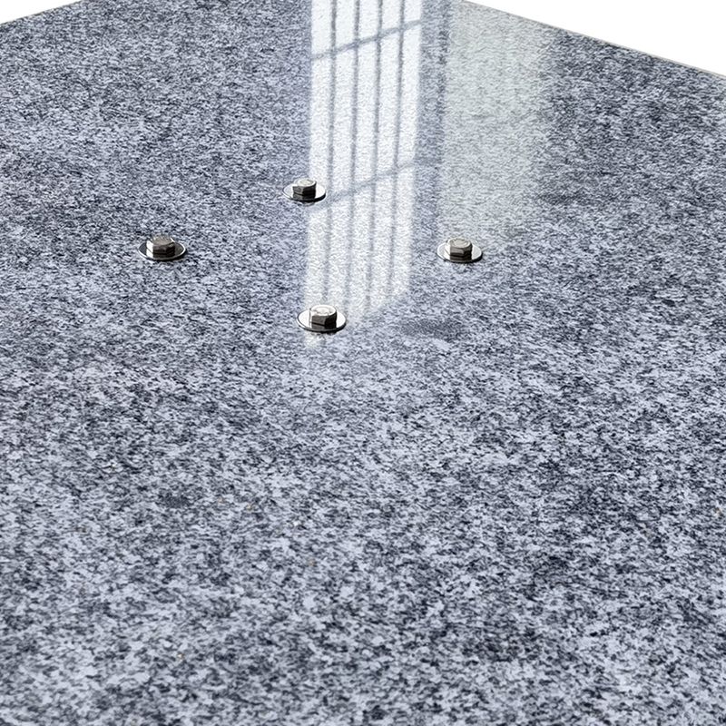 Pied de parasol en granite gris 120 kg avec roulettes Platinia - 4