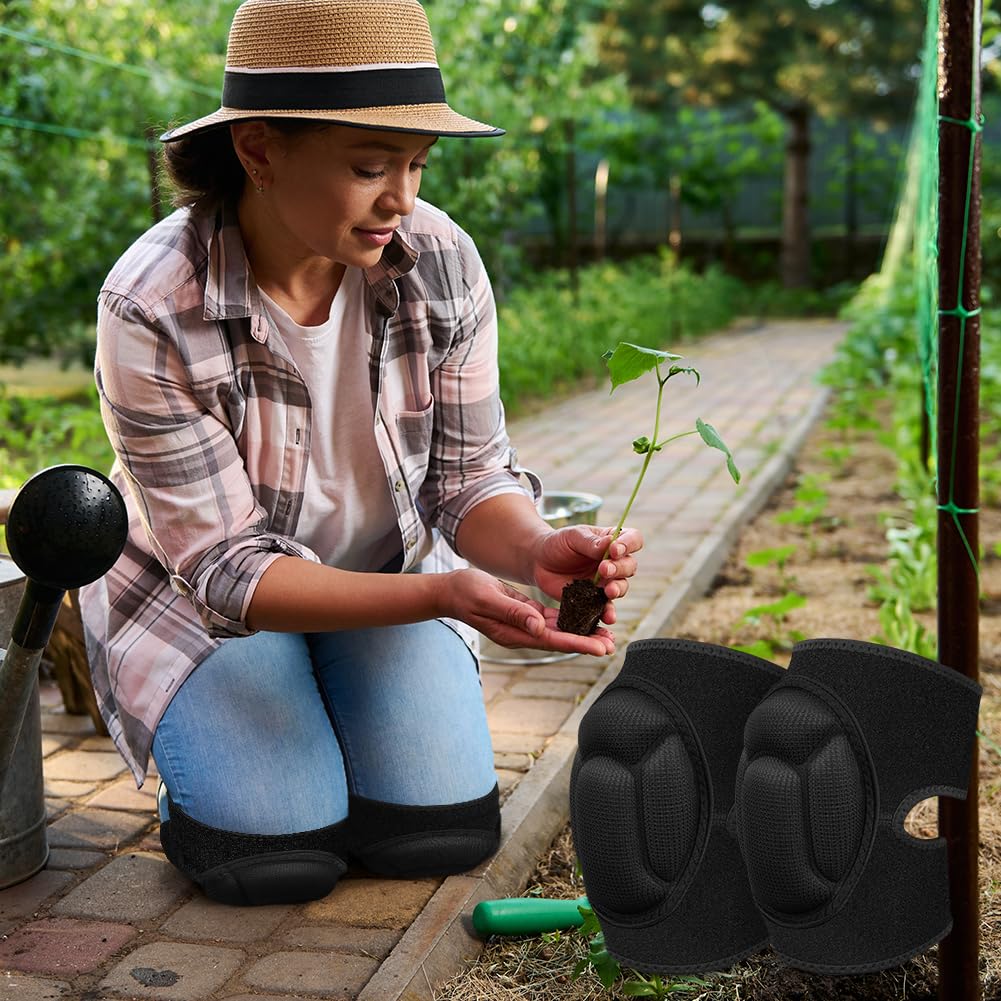 Genouillères de Protection - 1 Paire Genouillère Travail Avec 15MM Mousse Coussin - Genouillère Sport pour Jardinage Jogging Travaux - 5