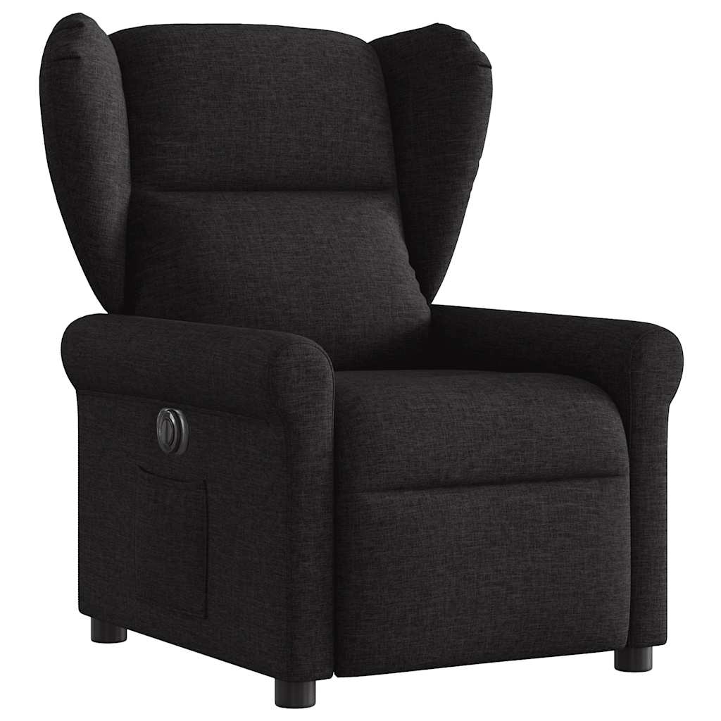 Fauteuil de télévision | Fauteuil inclinable électrique Noir Tissu CFW468992 - 3