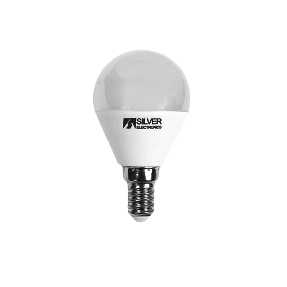 Silver Electronics Ampoule LED sphérique 6W E14 4000K 560lm | Leroy Merlin