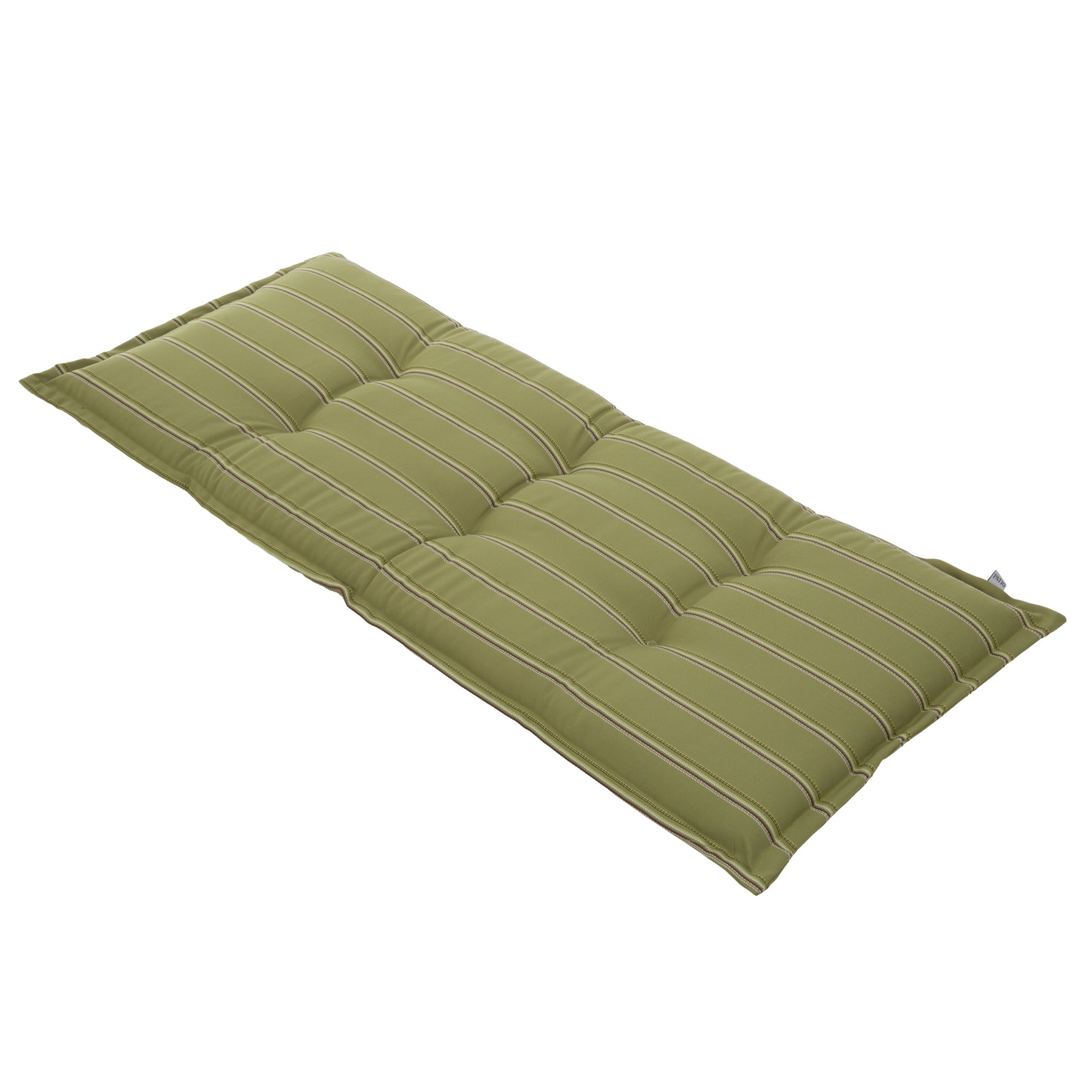 Poduszka na ławkę 120 cm zielony pasy PATIO