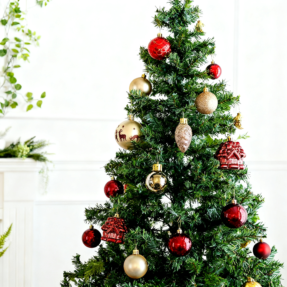 40 peças de enfeites para árvores de Natal, Conjunto de enfeites de bolas de Natal, bolas de Natal penduradas, decorações de Natal, presente de Natal - 3