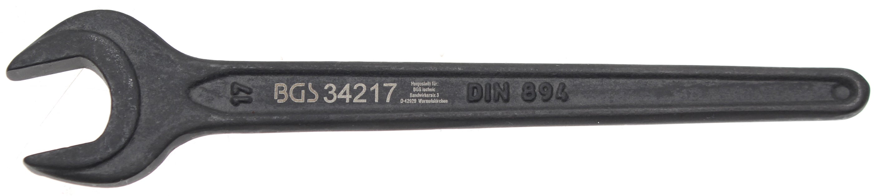 Klucz płaski jednoszczękowy BGS DIN 894 SW 17 mm - 34217