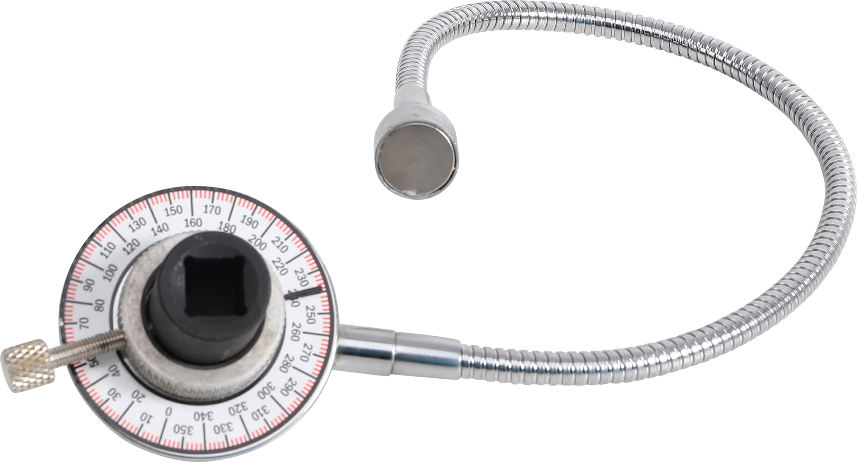 BGS Przyrząd do pomiaru kąta obrotu z ramieniem magnetycznym Napęd kwadratowy wewnętrzny 12,5 mm (1/2") - 3170