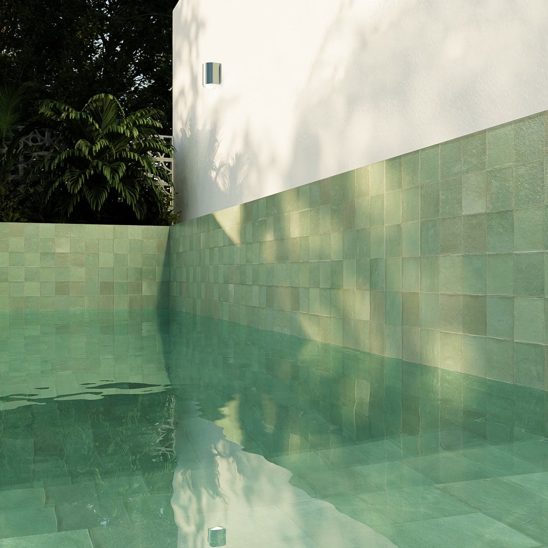 Terracotta Marocco Turchese - Piastrelle 10x10 cm 10 mm - MZE 5004 10x10 MATT 10 mm - 2