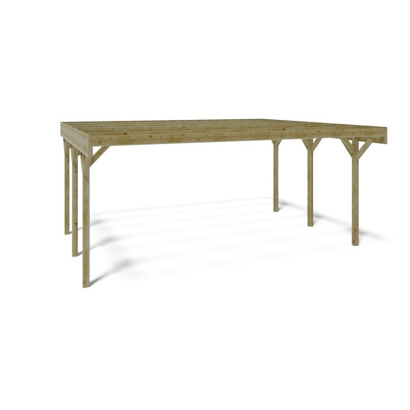 Carport, abri de voiture 6.06x5.03 m - 30.48 m2 - CAR5 - ALTANKA - 9