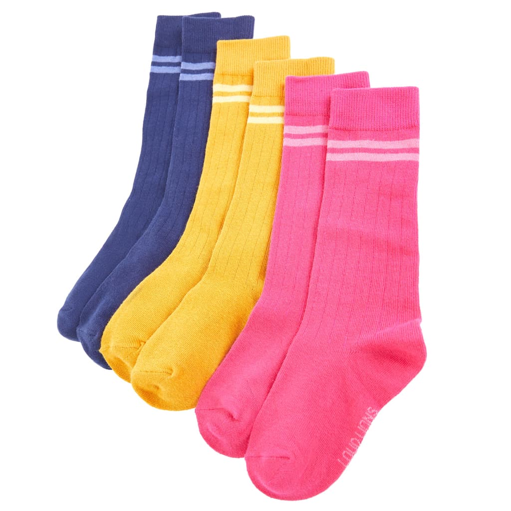 Lot De 5 Paires De Chaussettes Enfant En Coton - Motifs Colorés, Tailles 1 à 10 Ans, Garçons Et Filles - 6