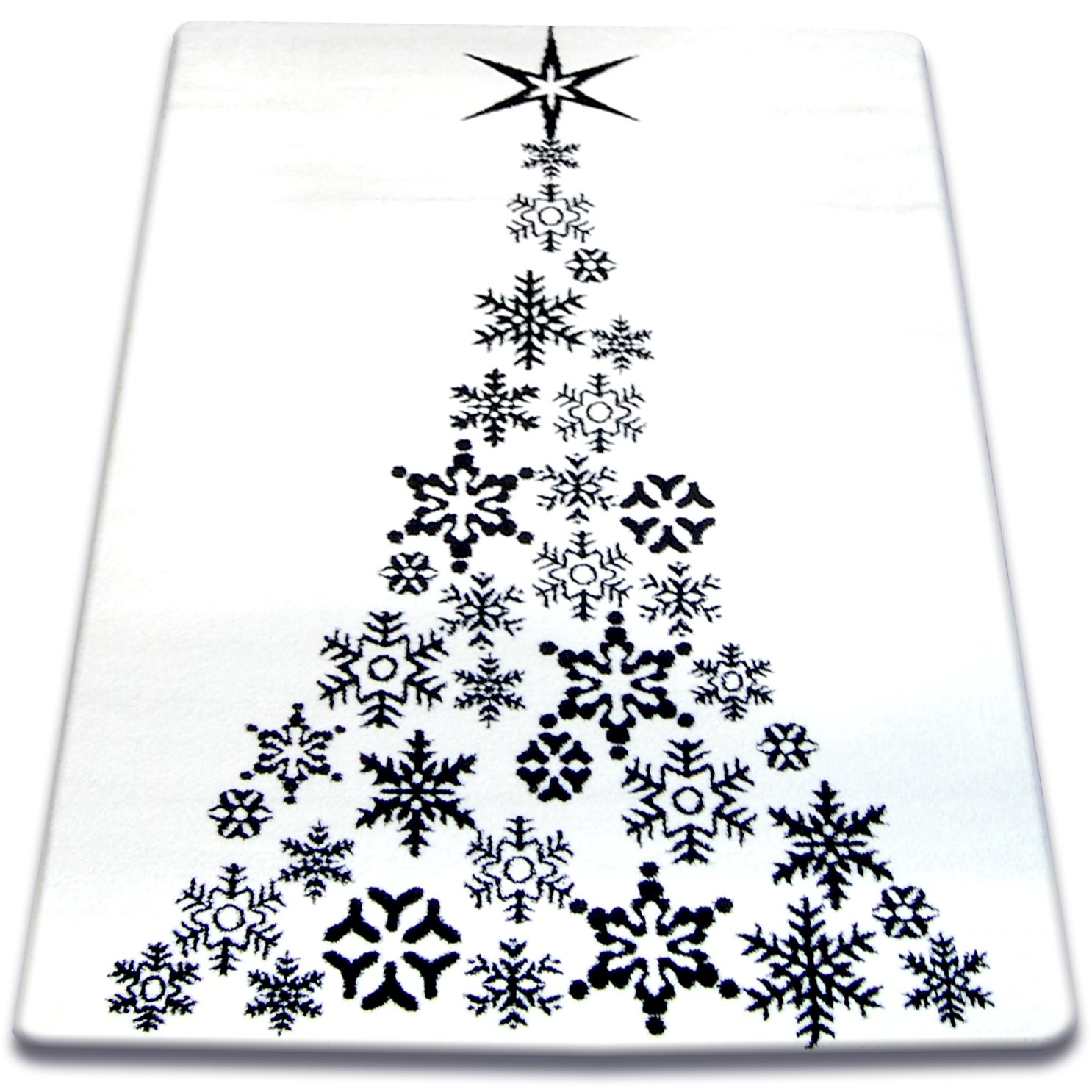 Dywan XMAS - F792 krem/czarny 100x170 cm