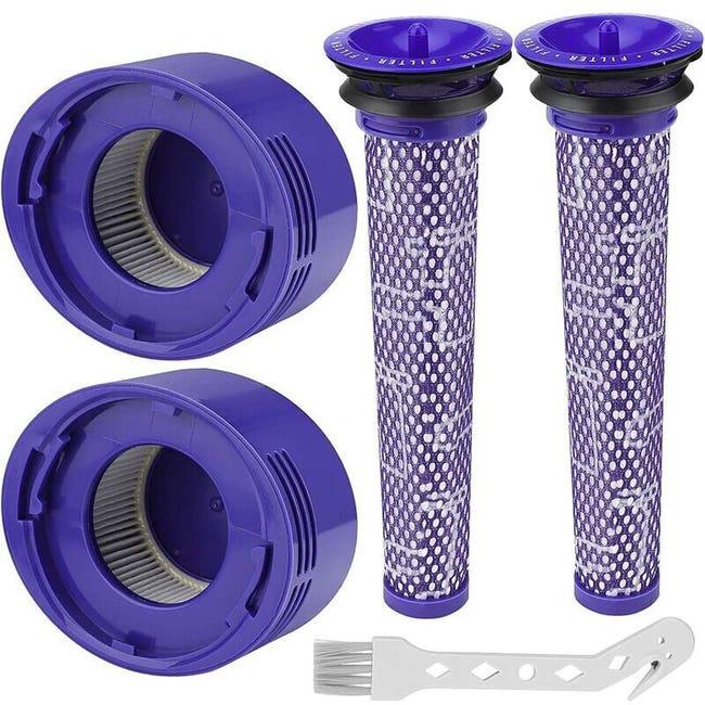 Ahlsen Filtre do Dyson Zmywalne Filtry Zamienne do Odkurzacza Dyson i Animal z Post Filtrami HEPA Filtrami Wstępnymi Narzędziem do Czyszczenia